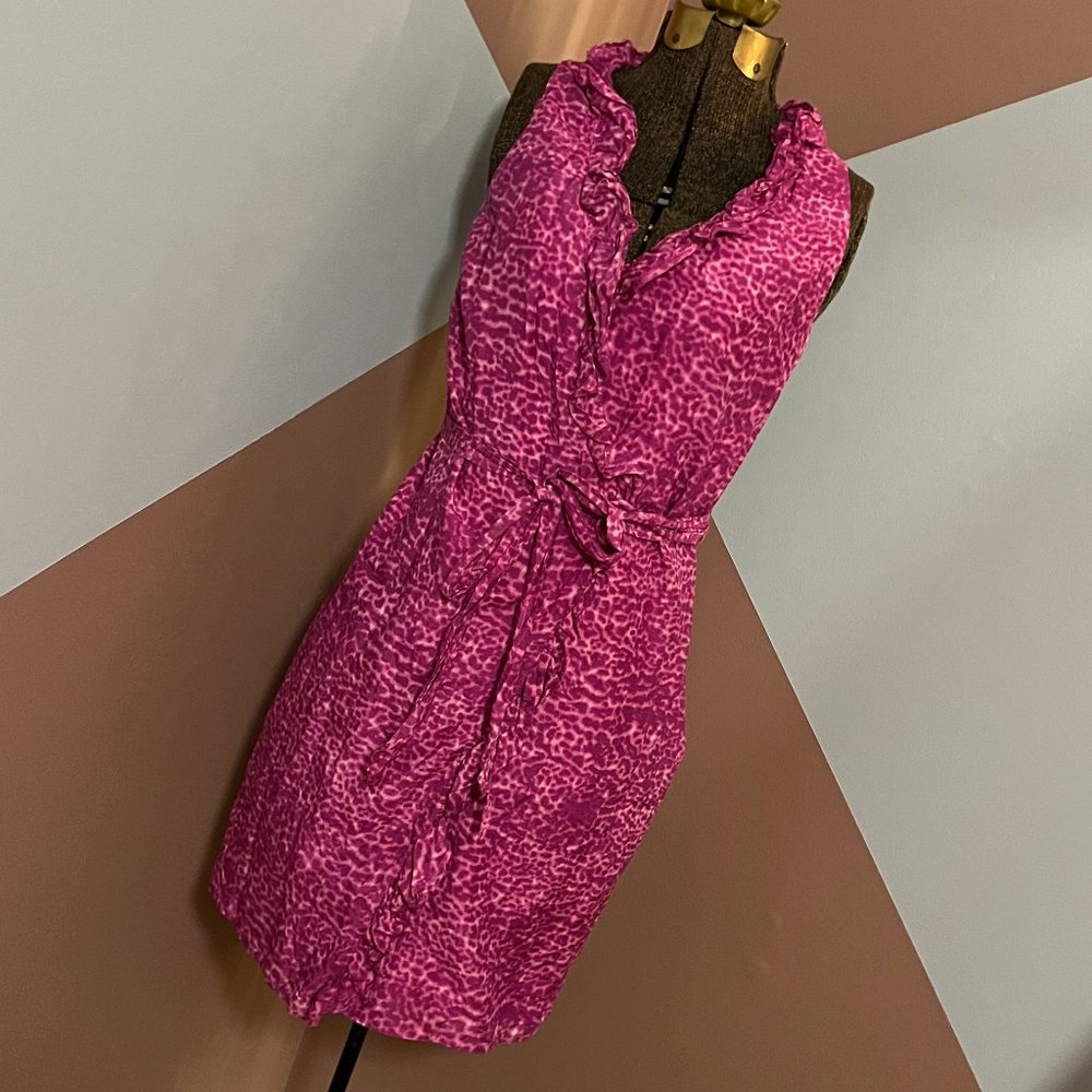 Ann Taylor Loft Silk Blend Faux Wrap Dress